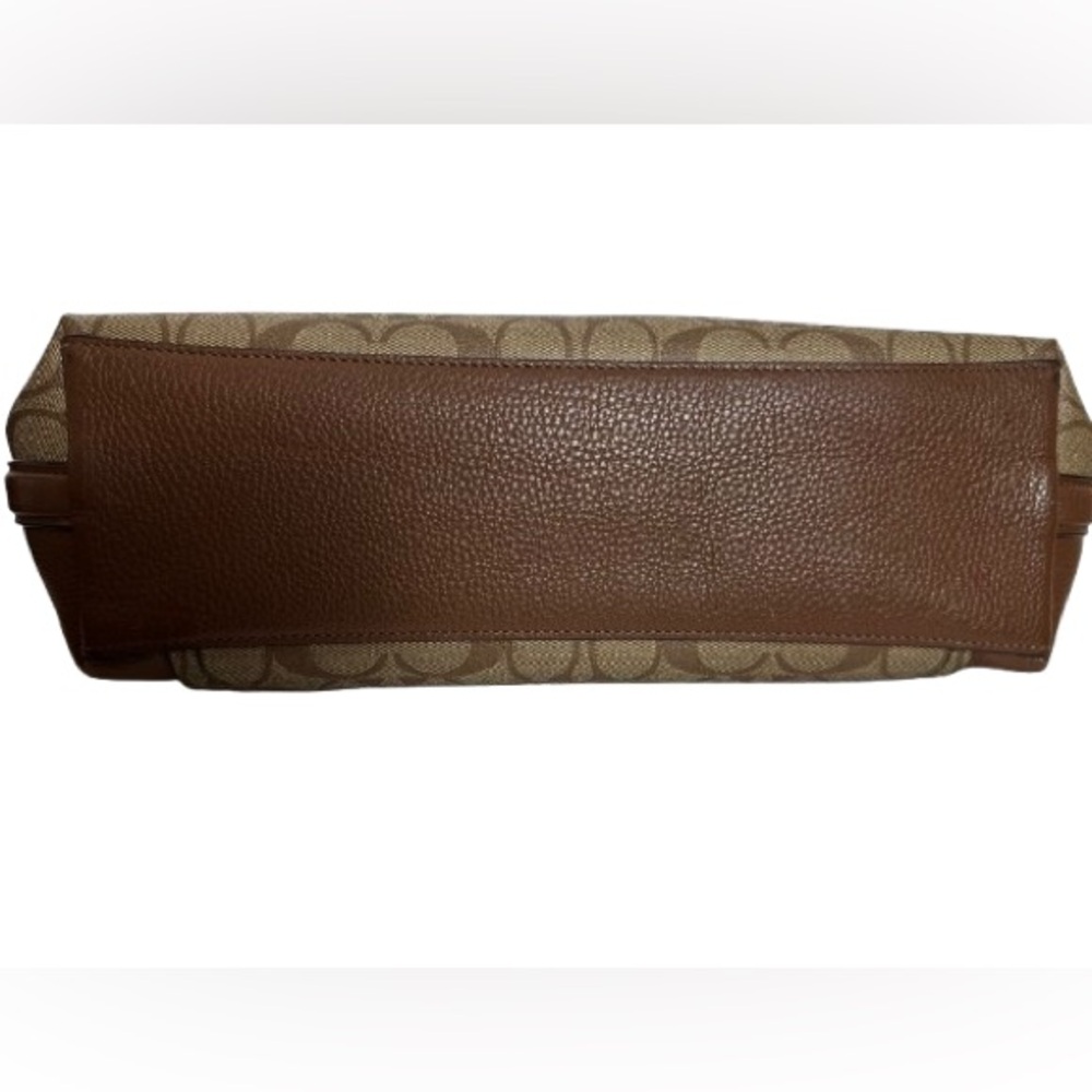 COACH Brown Signature Canvas Crossbody with Matching Wallet - Picture 5 of 9